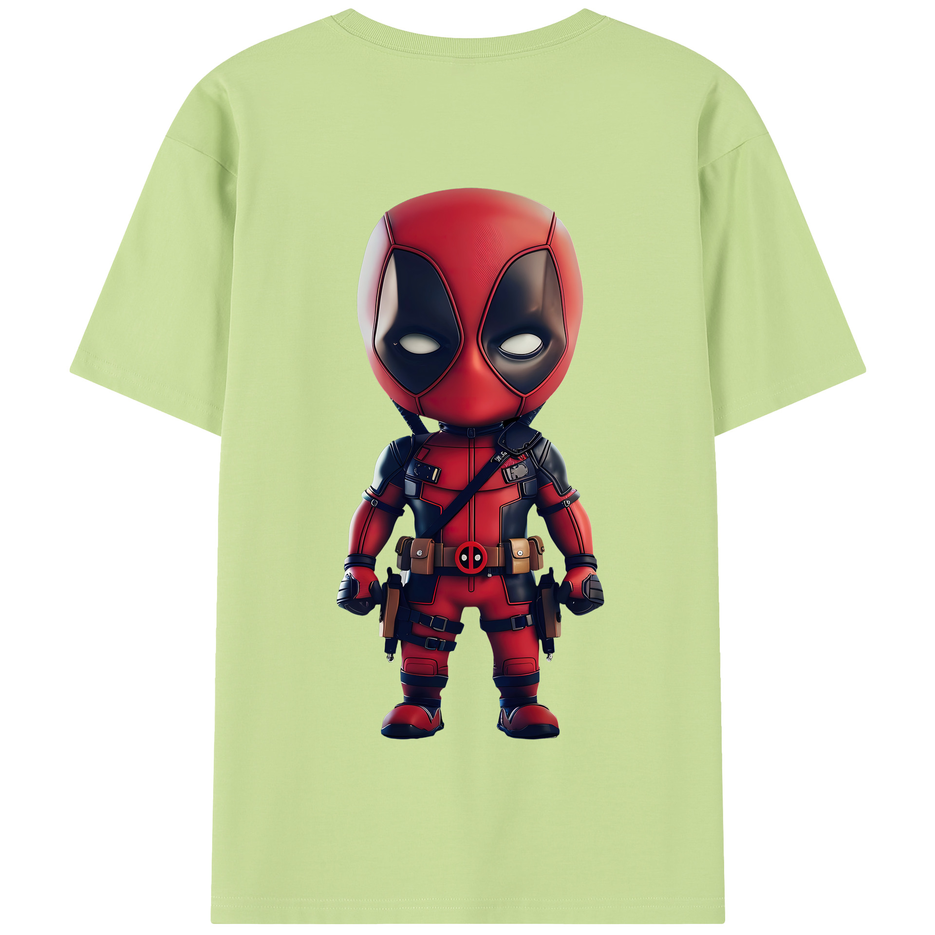（画像用） Deadpool デッドプール 綿100％半袖Tシャツ（背面プリント）